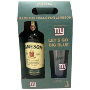Jameson Irish Whiskey NY Giants Gift Set